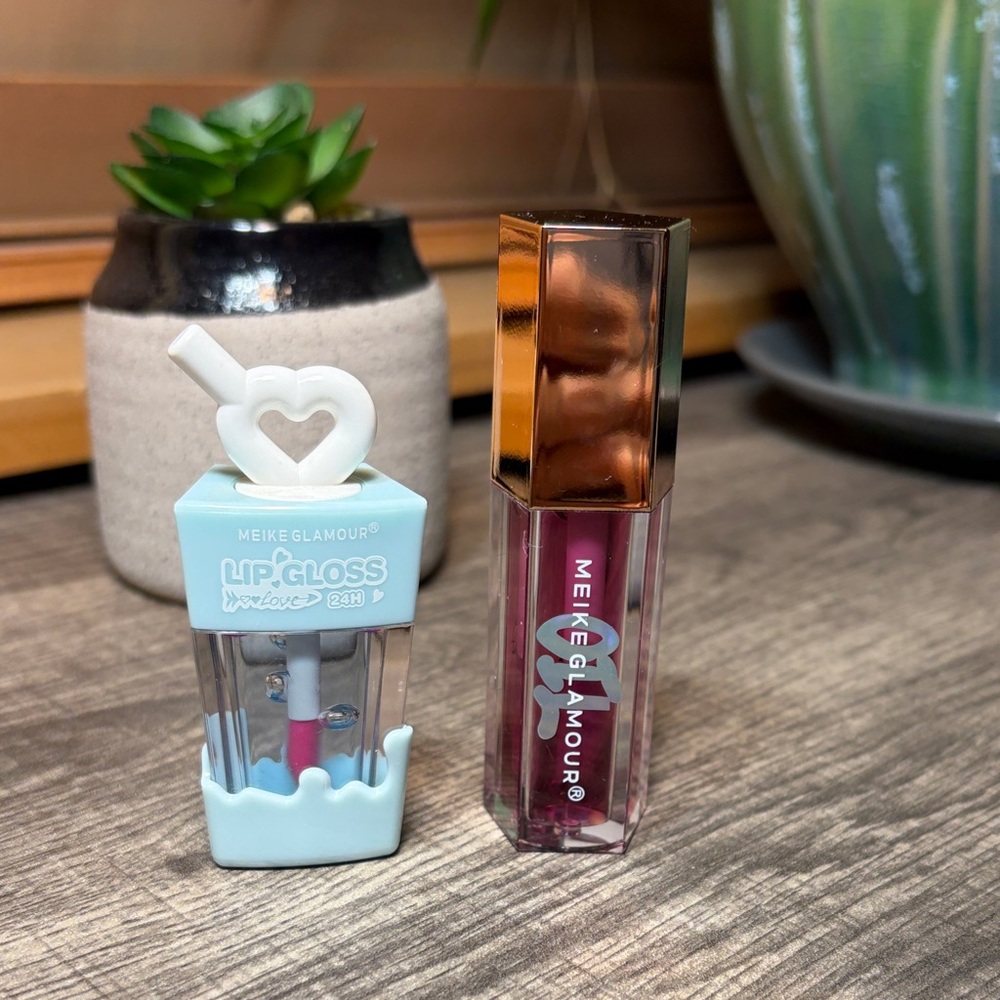 🪻5 for $15🪻Meike Glamour Lip Gloss & Lip Oil Duo